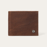 Bison Leather Stetson Rivet Bi-Fold Wallet Hazelnut Bison | Stetson Men