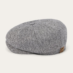 Herringbone Silk Hatteras Black Herringbone | Stetson Hats