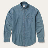 Chambray Denim Shirt Blue | Stetson Men