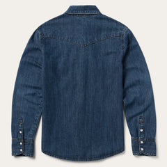 Dark Denim Snap Western Shirt Blue | Stetson Women