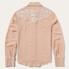 Blush Embroidered Western Shirt Pink | Stetson Women