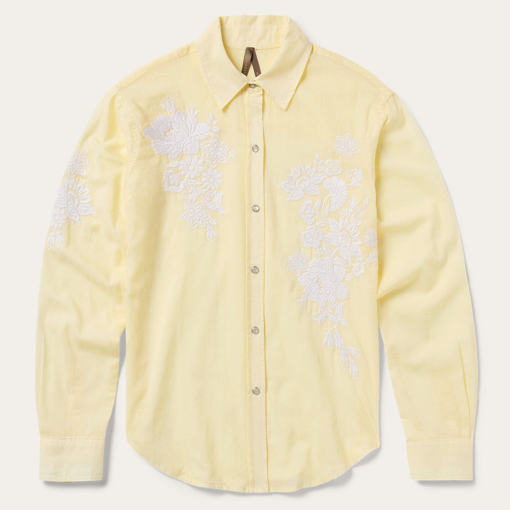 Embroidered Western Shirt Yellow | Stetson Women