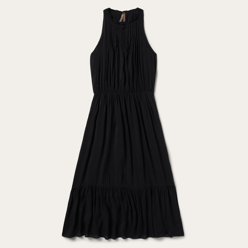Solid Sleeveless Prairie Dress Black | Stetson Women