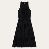 Solid Sleeveless Prairie Dress Black | Stetson Women