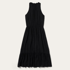 Solid Sleeveless Prairie Dress Black | Stetson Women