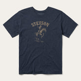 Bronco Rider Graphic Tee Blue | Stetson Men