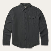 Heathered Flannel Button-Down Shirt Grey | Stetson Men