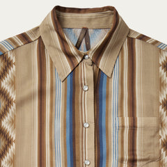 Sand Serape Print Shirt Tan | Stetson Women