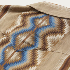 Sand Serape Print Shirt Tan | Stetson Women