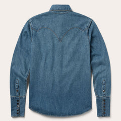 Chocolate Snap Western Denim Shirt Blue | Stetson Women