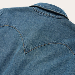 Chocolate Snap Western Denim Shirt Blue | Stetson Women