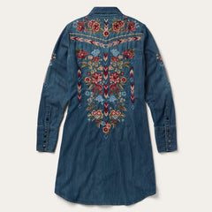 Lavish Denim Shirt Dress Blue | Stetson Women