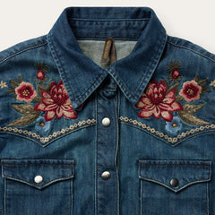 Lavish Denim Shirt Dress Blue | Stetson Women