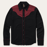Piped Western Blouse Black | Stetson Women