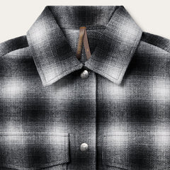 Ombre Oversized Shirt Jacket Black | Stetson Women