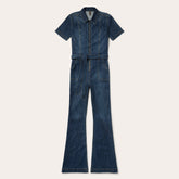 Dark Denim Jumpsuit Blue | Stetson Women