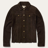 Lambskin Shirt Jacket Brown | Stetson Women