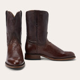 Clay Smooth Ostrich Roper Boots Tobacco | Stetson