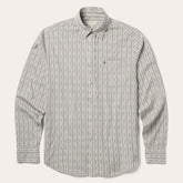 Dobby Stripe Shirt Tan | Stetson Men