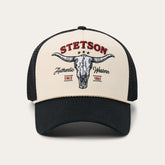 Skull Trucker Hat Off White / Black | Stetson Hats