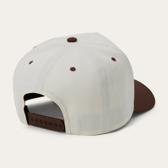 Cowhide Patch Trucker Hat Off White / Brown | Stetson Hats