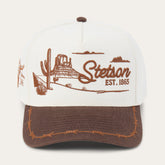 Landscape Trucker Hat Off White / Brown | Stetson Hats