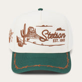 Landscape Trucker Hat Off White / Green | Stetson Hats