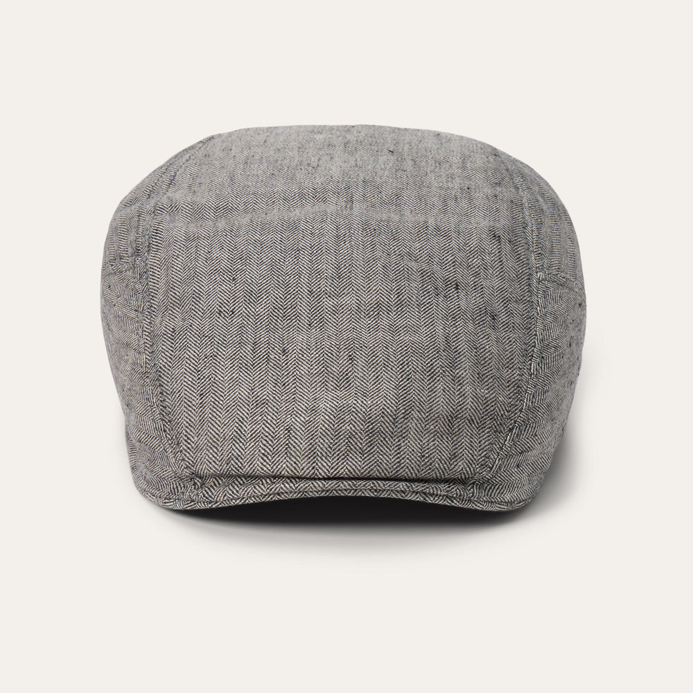 Linen Ivy Cap Grey Herringbone | Stetson Hats
