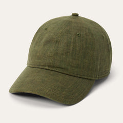 Linen Baseball Cap Olive | Stetson Hats