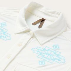 Embroidered Modal Western Shirt White | Stetson Women