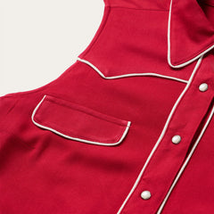 Sleeveless Retro Western Shirt Red | Stetson Women