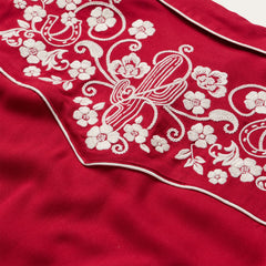 Embroidered Retro Western Shirt Red | Stetson Women