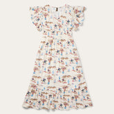 Desert Trails Print Prairie Dress White | Stetson Women
