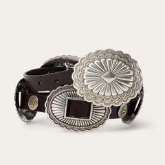 Southwestern Concho Belt Dark Brown | Stetson Women