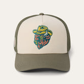 Outlaw Trucker Hat Olive/Cream | Stetson Hats