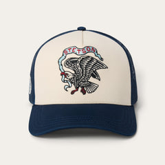 Eagle Trucker Hat Navy | Stetson Hats