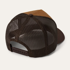 Bison Patch Trucker Hat Brown | Stetson Hats