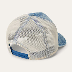 Bison Patch Trucker Hat Denim | Stetson Hats