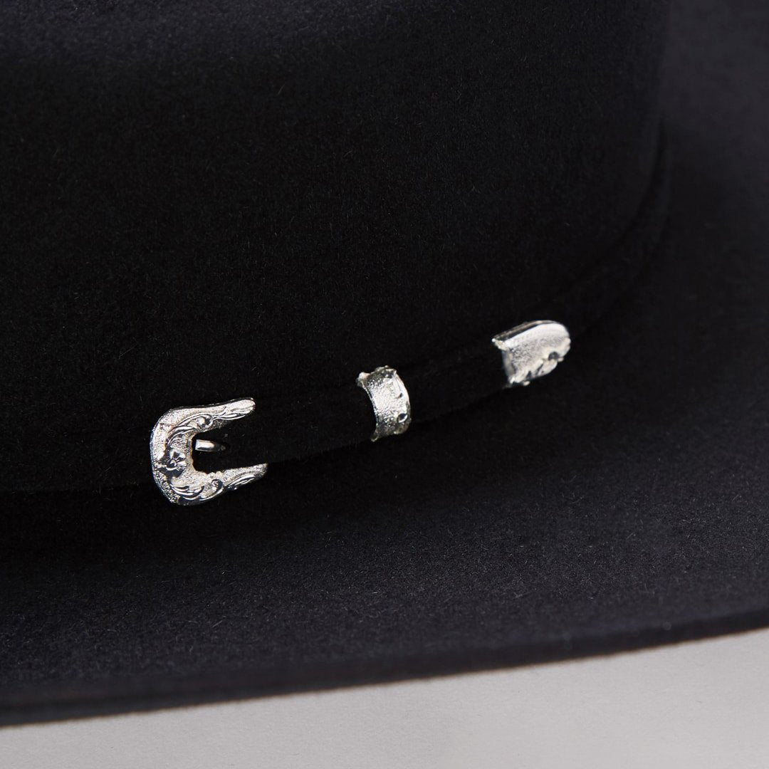 Lariat 5X Cowboy Hat - 4 5/8" Crown Black | Stetson Hats