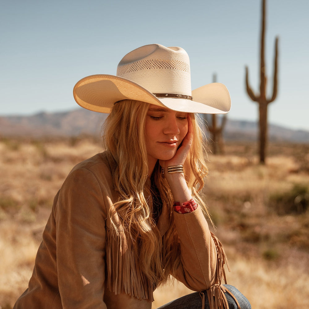 Lobo 10X Straw Cowboy Hat Natural | Stetson Hats