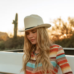 Open Road 6X Straw Cowboy Hat Natural | Stetson Hats