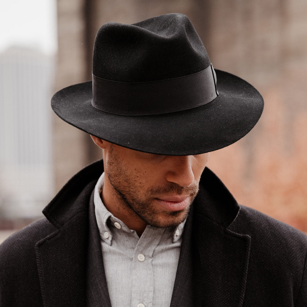 Temple Fedora Black | Stetson Hats