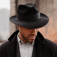 Temple Fedora Black | Stetson Hats