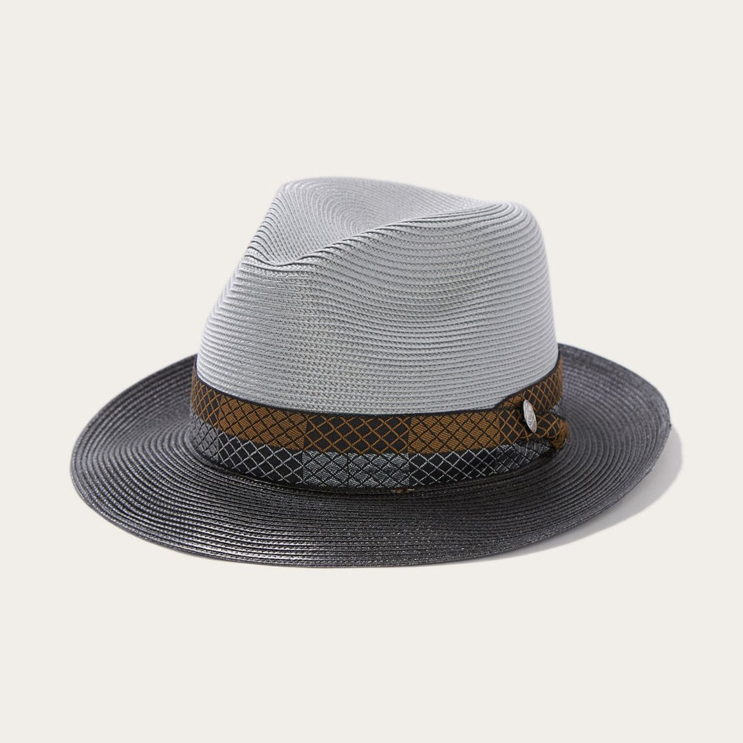 Andover Milan Fedora Grey Black | Stetson Hats