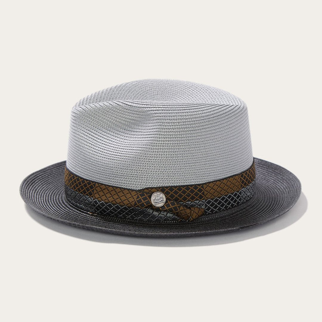 Andover Milan Fedora Grey Black | Stetson Hats