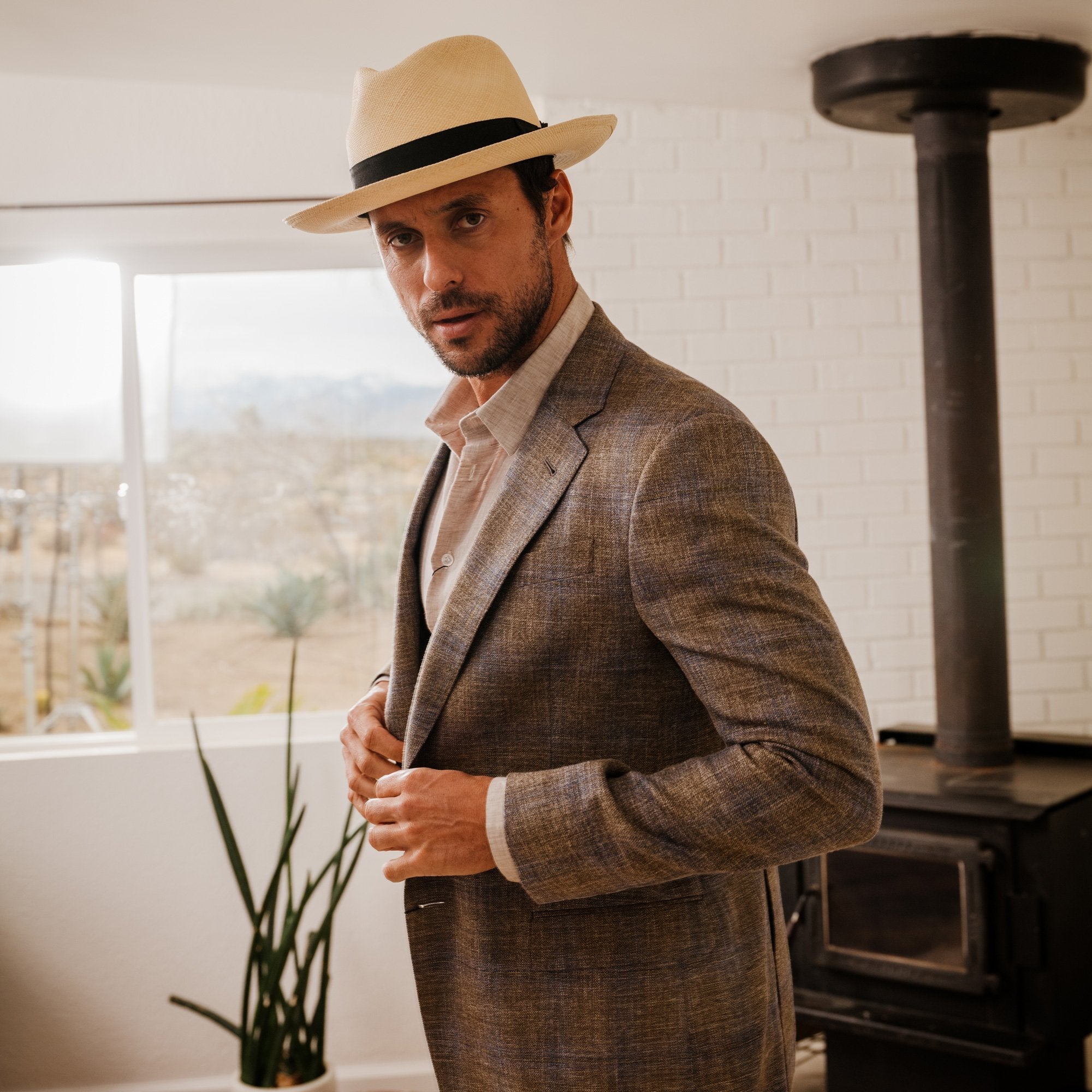 Center Dent Panama Fedora Natural | Stetson Hats