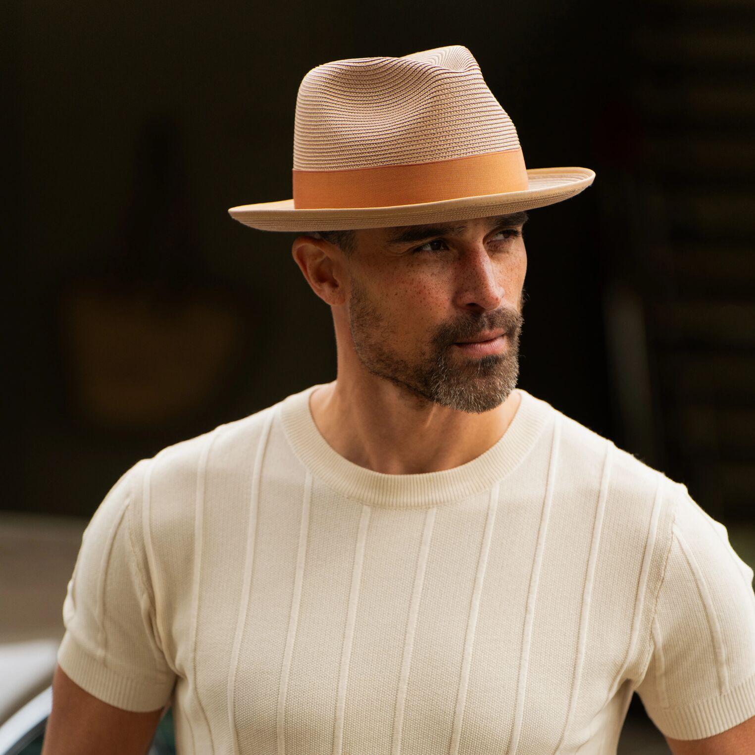 Latte Milan Fedora Cognac | Stetson Hats