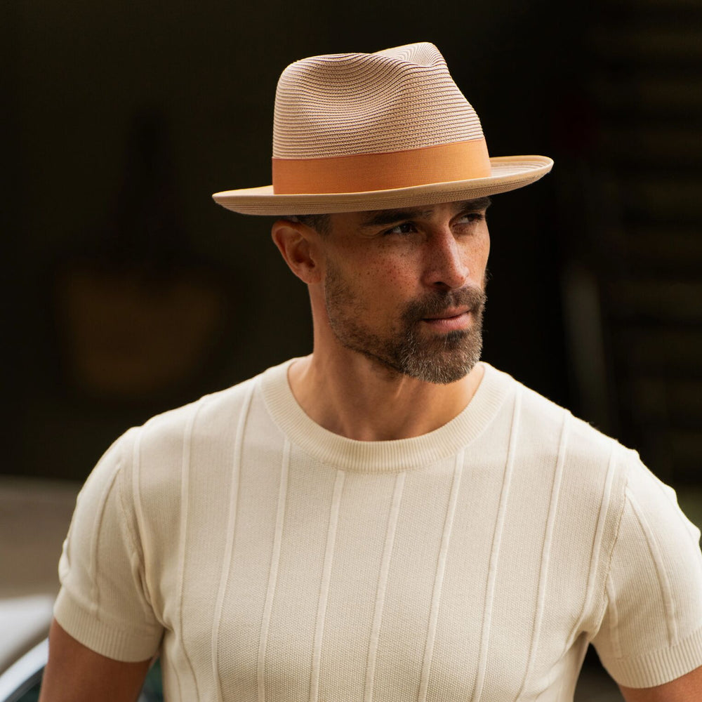 Latte Milan Fedora Cognac | Stetson Hats