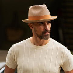 Latte Milan Fedora Cognac | Stetson Hats