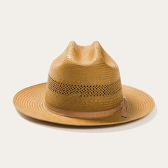 Open Road Vented Straw Cowboy Hat Cognac | Stetson Hats